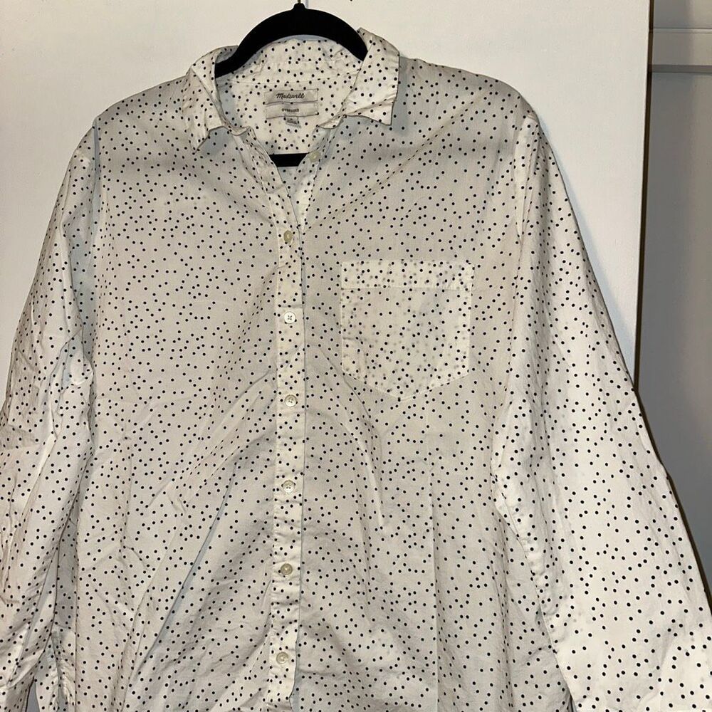 Madewell Women’s Medium Button Down Collared Blou… - image 3